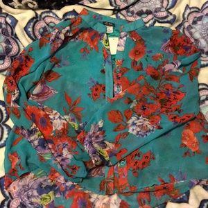 Floral plus blouse